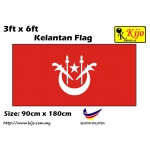 6592 90cm X 180cm Kelantan Flag